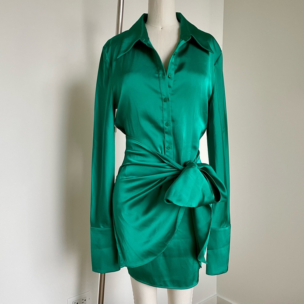 Rat & Boa Emerald Green Alanis Dress Size XXS